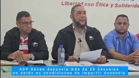 La ADP suspende la docencia en Bonao en protesta por “persecución” a su presidente