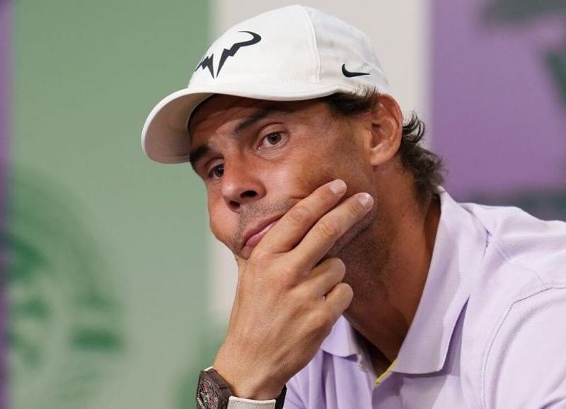 Tras una lesión abdominal Rafael Nadal no jugará en las semifinales de Wimbledon