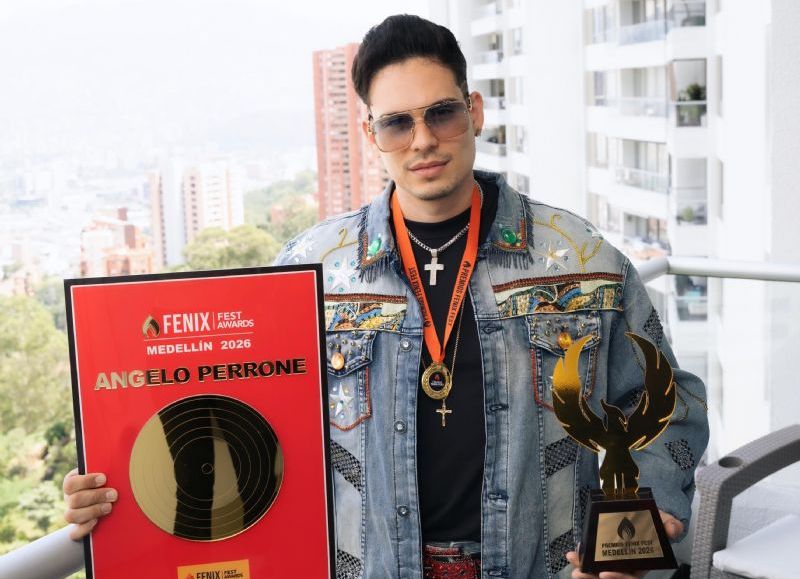 Angelo Perrone ganó el premio a “Artista Revelación del Año” en Medellín